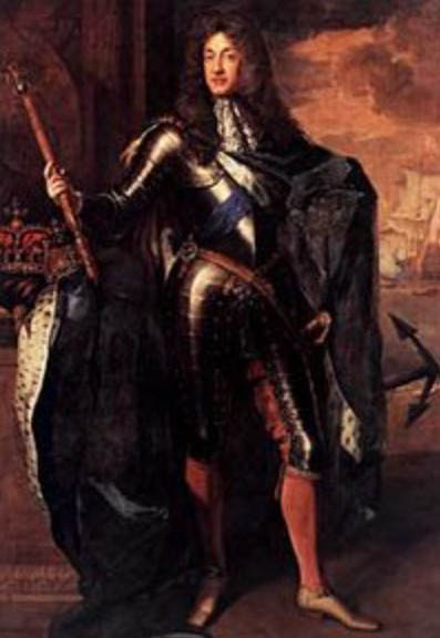 ヨーク公ジェームズ（1633〜1701年）。後のジェームズ2世。イングランド国王チャールズ2世の弟。