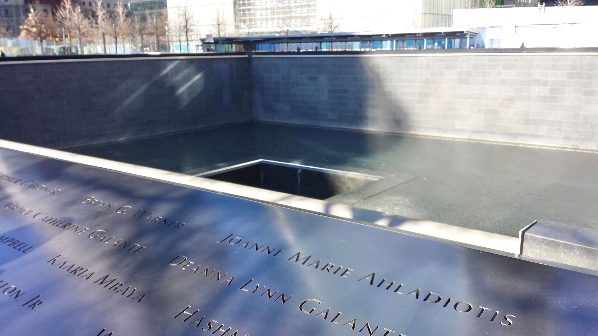 9/11メモリアル・ミュージアム（グラウンド・ゼロ）。世界貿易センタービルの跡地。