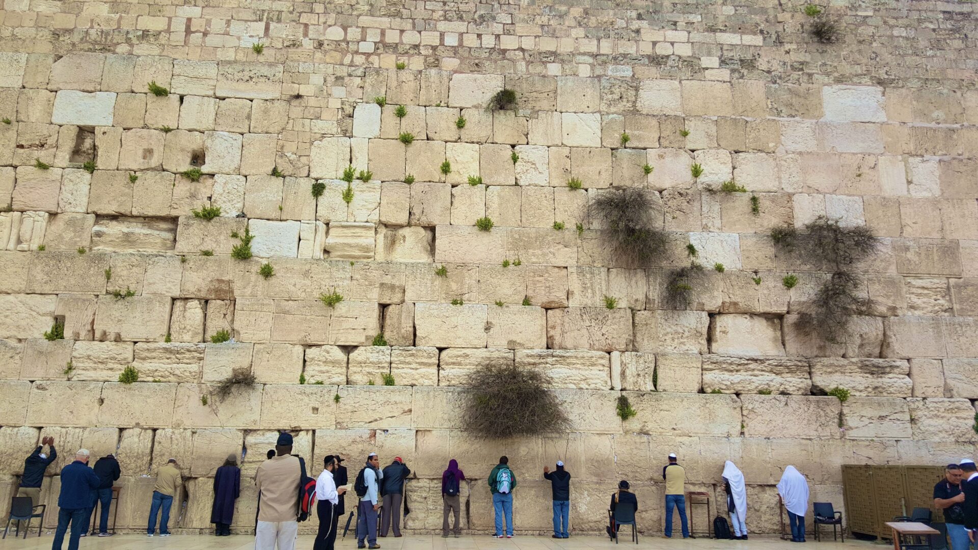 ユダヤ教の聖地。エルサレムにある嘆きの壁。